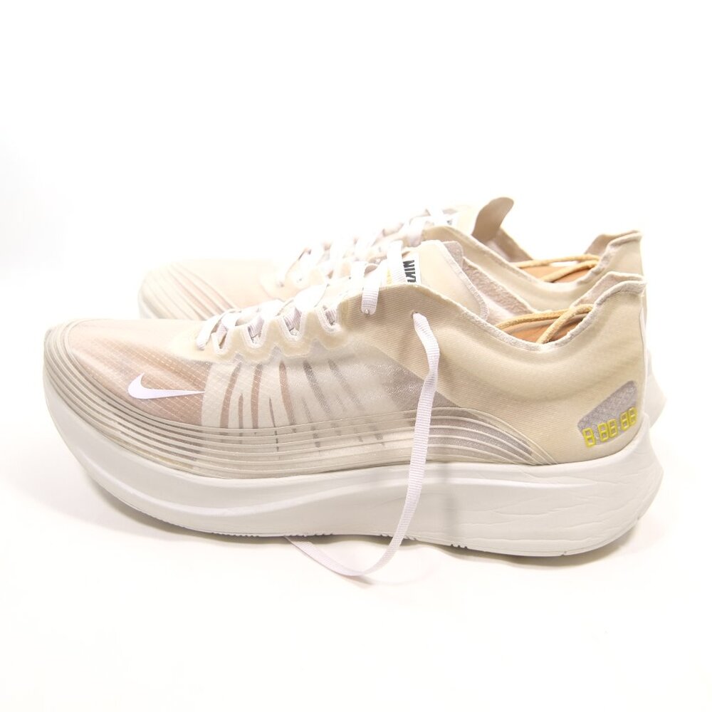 Nike Zoom Fly SP Running Shoes Light Bone White Sail AJ9282-002 Mens Size 10.5